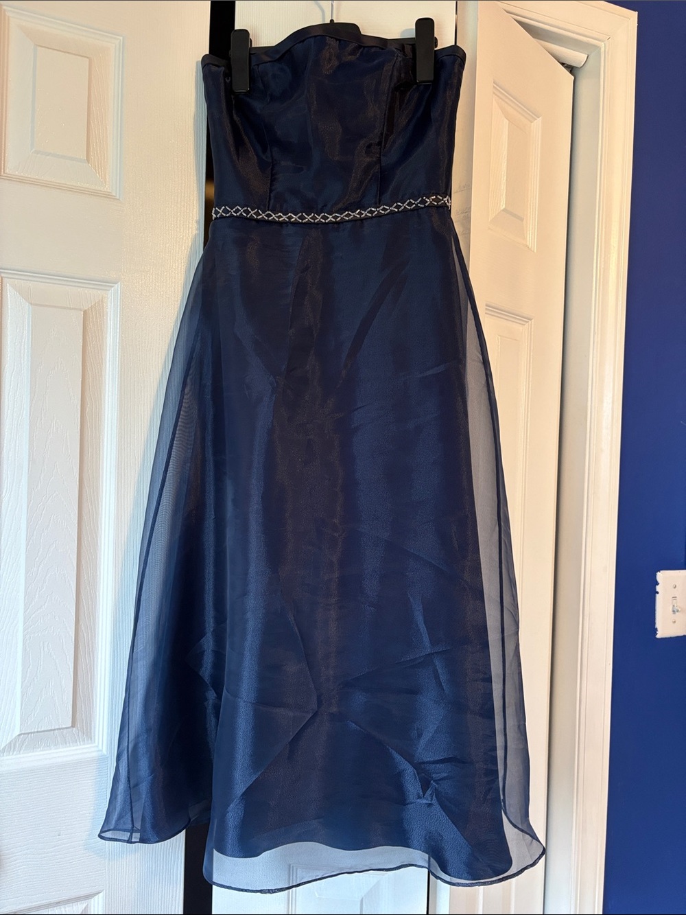 Bill Levkoff Navy Blue Women's Dress and Shrug